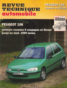 Revue Technique Automobile PEUGEOT 106 ESSENCE ET DIESEL JUSQU'AU MODELES 1999 INCLUS | RTA539.5-OCCASION |