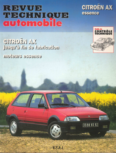 Revue Technique Automobile CITROEN AX ESSENCE 10, 11 et 14 | RTA478.6-OCCASION |