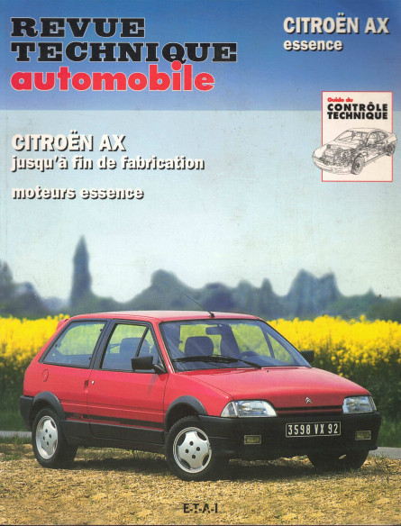 Revue Technique Automobile CITROEN AX ESSENCE 10, 11 et 14 | RTA478.6-OCCASION |