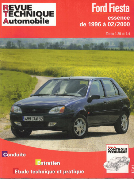 Revue Technique Automobile FORD FIESTA DE 1996 à 02/2000 - ZETEC 1.25 et 1.4 | RTA600.2-OCCASION |