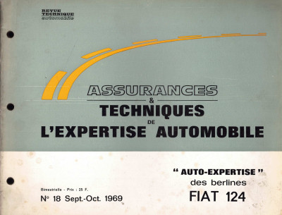 TECHNIQUES DE L'EXPERTISE AUTOMOBILE FIAT 124 - BERLINES | ATEA18 |