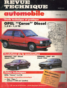 Revue Technique Automobile OPEL CORSA 1.5D, 1.5 TD - 2,3 et 4 PORTES | RTAANC513 |