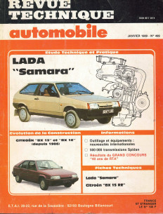 Revue Technique Automobile LADA SAMARA 1288 et 1499 cm3 - 3 et 5 PORTES | RTAANC499 |