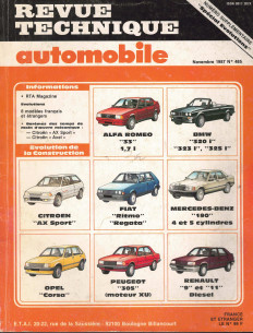 Revue Technique Automobile SPECIAL EVOLUTION de la CONSTRUCTION 1986 | RTAANC472 |