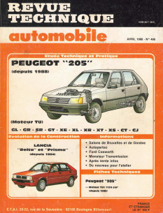 Revue Technique Automobile PEUGEOT 205 DEPUIS 1988 - MOTEUR TU | RTAANC490 |