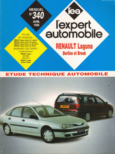 Etude Technique Automobile RENAULT LAGUNA - BERLINE et BREAK 1996 | LEA340 |