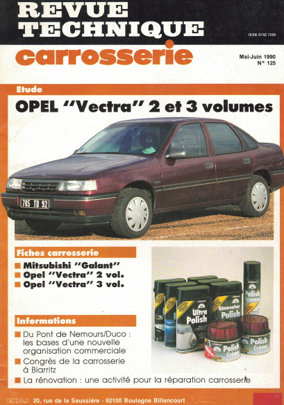 Revue Technique Carrosserie OPEL VECTRA - 4 et 5 portes (1990 | RTC125 |