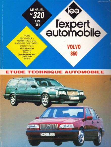 Etude Technique Automobile VOLVO 850 BERLINE et BREAK - GLE et GLT | LEA320 |