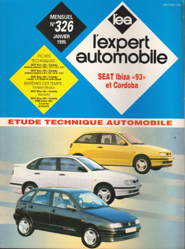 Etude Technique Automobile SEAT IBIZA 93 et CORDOBA - ESSENCE et DIESEL | LEA326 |