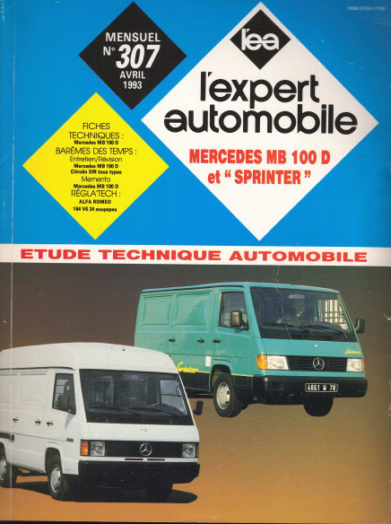 Etude Technique Automobile MERCEDES MB 100 et SPRINTER - DIESEL 72ch | LEA307 |