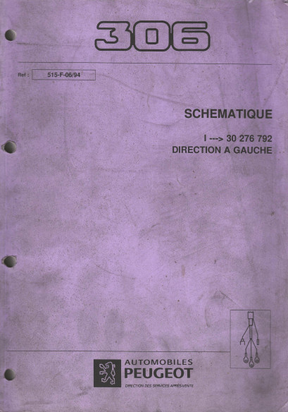 MANUEL SCHEMATIQUE PEUGEOT 306 | SCHEMATIQUE306 |
