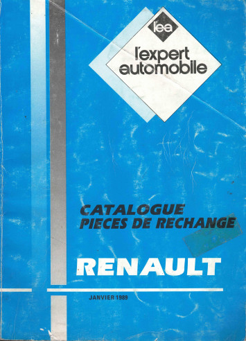 CATALOGUE PIECES DETACHEES GAMME RENAULT - JANVIER 1989 | LEACATPEUGEOT89 |