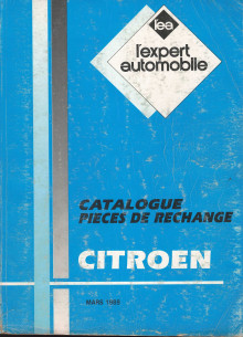 CATALOGUE PIECES DETACHEES GAMME CITROEN - MARS 1989 | LEACATCITROEN89 |