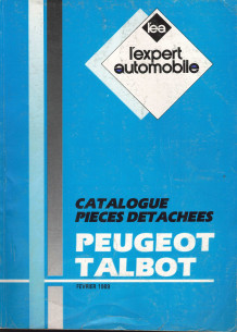CATALOGUE PIECES DETACHEES GAMME PEUGEOT - FEVRIER 1989 | LEACATPEUGEOT |
