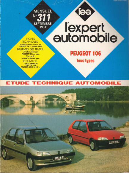 Etude Technique Automobile PEUGEOT 106 TOUS TYPES - 3,5 PORTES et SOCIETE | LEA311 |