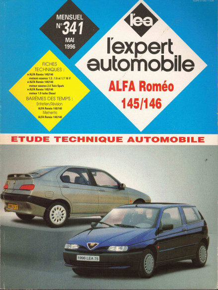 Etude Technique Automobile ALFA ROMEO 145/146 - 1996 | LEA341 |