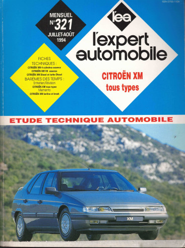 Etude Technique Automobile CITROEN XM - BERLINE et BREAK - 2.0L, V6, 2.1 TURBO D | LEA321 |