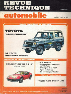 Revue Technique Automobile TOYOTA LITE ACE - FAMILIAL ET FOURGON | RTAANC469 |