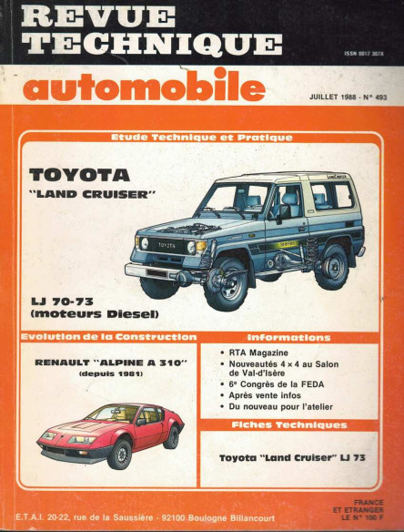 Revue Technique Automobile TOYOTA LITE ACE - FAMILIAL ET FOURGON | RTAANC469 |