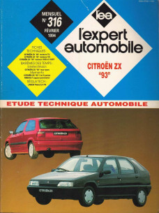 Etude Technique Automobile CITROEN ZX 1993 - MOTEUR XU et TU | LEA316 |