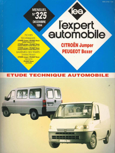 Etude Technique Automobile CITROEN JUMPER et PEUGEOT BOXER - TOLE et VITRE | LEA325 |