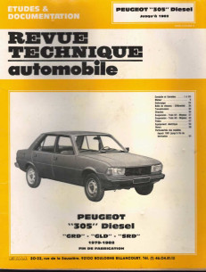 Etudes et Documentation PEUGEOT 305 DIESEL - 1979/1982 | CIP4072 |