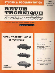 Etudes et Documentation OPEL KADETT (A-B) et OLYMPIA | CIPKADETT |
