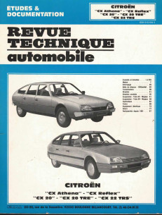 Etudes et Documentation CITROEN CX ATHENA et REFLEX | CIP3953 |
