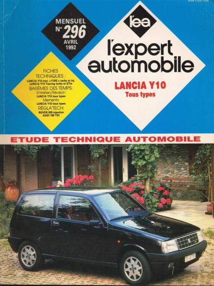 Etude Technique Automobile LANCIA Y10 - TOUS TYPES | LEA96 |