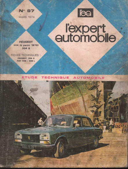 Etude Technique Automobile PEUGEOT 304 et 304 S - XL 3 et XL 3 s | LEA097 |