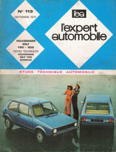Etude Technique Automobile VOLKSWAGEN GOLF 1100 et 1500 - 50 et 70cv | LEA113 |