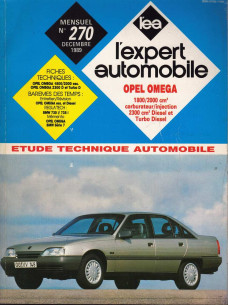 Etude Technique Automobile OPEL OMEGA - 1800, 2000 et 2300cm3 | LEA270 |