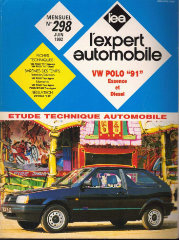 Etude Technique Automobile VOLKSWAGEN POLO 91 - ESSENCE ET DIESEL | LEA298 |