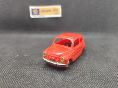 FIAT 600 ROUGE - NOREV - N° 61 - 1/43 | Fiat 600 Rouge - 61 |