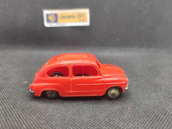FIAT 600 ROUGE - NOREV - N° 61 - 1/43 | Fiat 600 Rouge - 61 |