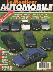 Moniteur automobile HONDA CIVIC / CRX - OPEL CORSA TD - MITSUBISHI COLT 1500 N°966 | Moniteur N°966 |
