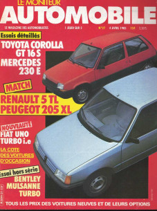 Moniteur automobile TOYOTA COROLLA GT 16S - MERCEDES 230E N°027 | Moniteur N°027 |