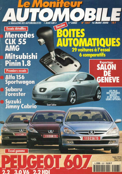 Moniteur automobile MERCEDES CLK 55 AMG - MITSUBISHI PININ 1.8 N°1207 | Moniteur N°1207 |