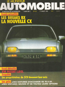 Moniteur automobile BREAK CITROEN BX - VW PASSAT 1.8 GL N°34 | Moniteur N°034 |