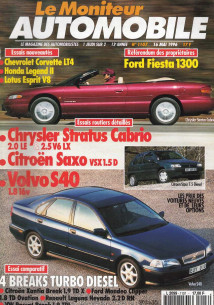 Moniteur automobile CORVETTE LT4 - HONDA LEGEND 2 - LOTUS ESPRIT V8 N°1107 | Moniteur N°1107 |