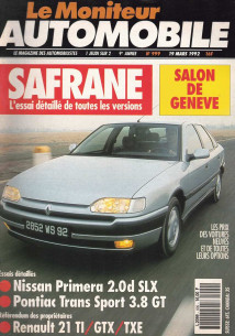 Moniteur automobile N°999 NISSAN PRIMERA 2.0D SLX - PONTIAC TRANS SPORT 3.8 GT | Moniteur N°999 |