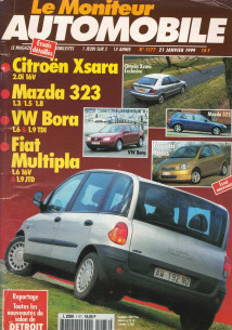 Moniteur automobile CITROEN XSARA 2.0i - MAZDA 323 - VW BORA TDi - FIAT MULTIPLA JTD | Moniteur  N°1177 |