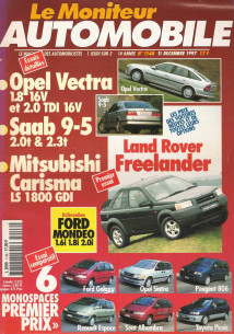 Moniteur automobile OPEL VECTRA 16V - SAAB 9-5 - MITSUBISHI CARISMA LS N°1148 | Moniteur N°1148 |