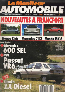 Moniteur automobile MERCEDES 600 SEL - VOLKSWAGEN PASSAT VR 6 N°986 | Moniteur N°986 |