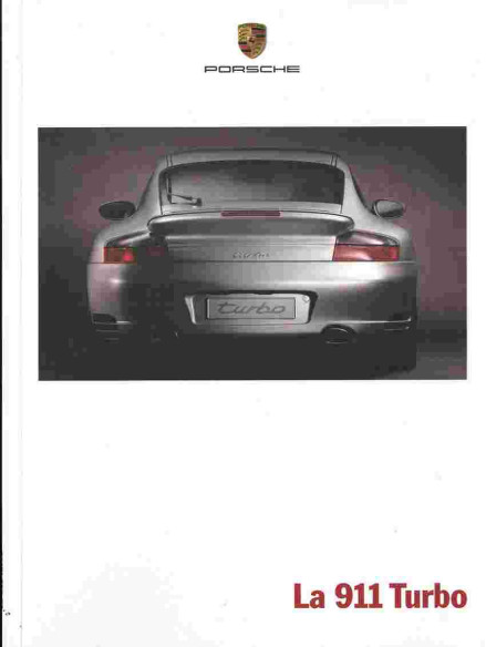 Catalogue PORSCHE 911-996 TURBO 6 cyl - 420ch (08/1999) Français | PORS261 - Ref: WVK 165 330 00 F/WW |