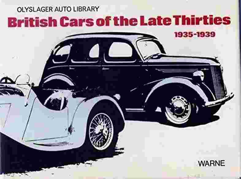 British Cars of the Late Thirties 1935-1939 | 9780723217121 |