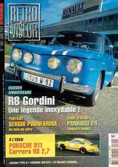Rétroviseur n°190 - Dossier RENAULT 8 Gordini | Rétroviseur n°190 |