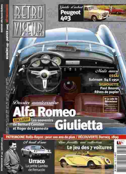 Rétroviseur n°197 - Dossier ALFA ROMEO Giulietta | Rétroviseur n°197 |