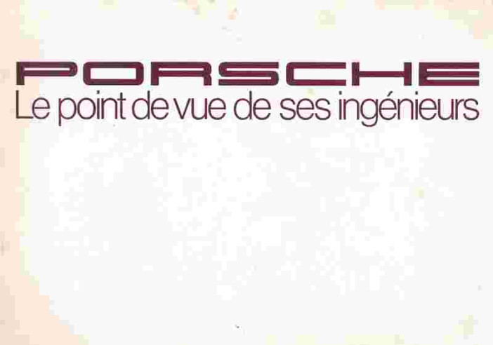 Brochure PORSCHE, Le point de vie de ses ingénieurs | PORS264 - Ref: ingénieurs |