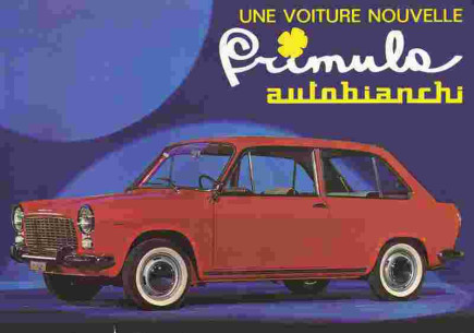 Feuillet AUTOBIANCHI PRIMULA (Français) | BIANCHI10 - N°UP 6505 |